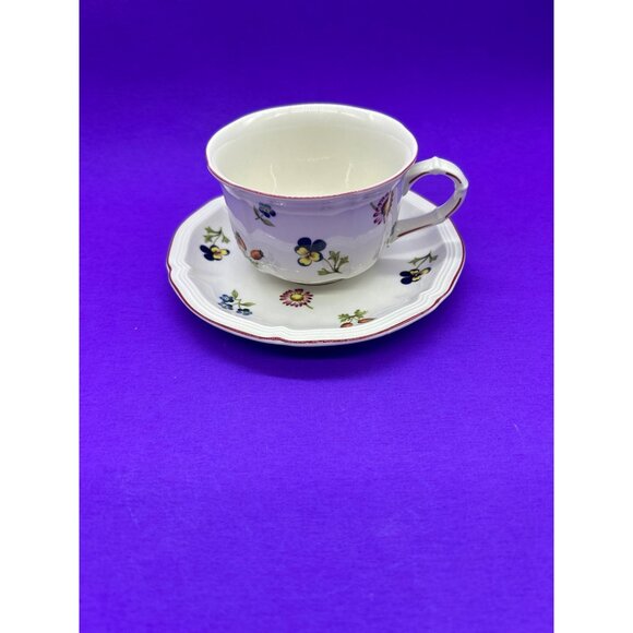 Villeroy & Boch Petite Fleur Porcelain Tea Cup and Saucer Set - Picture 1 of 12